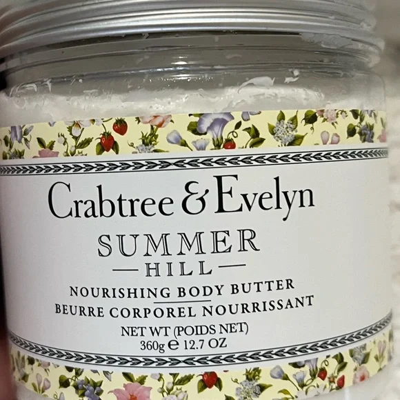 Crabtree & Evelyn Summer Hill Nourishing Body Butter Set of 2 - Picture 3 of 8